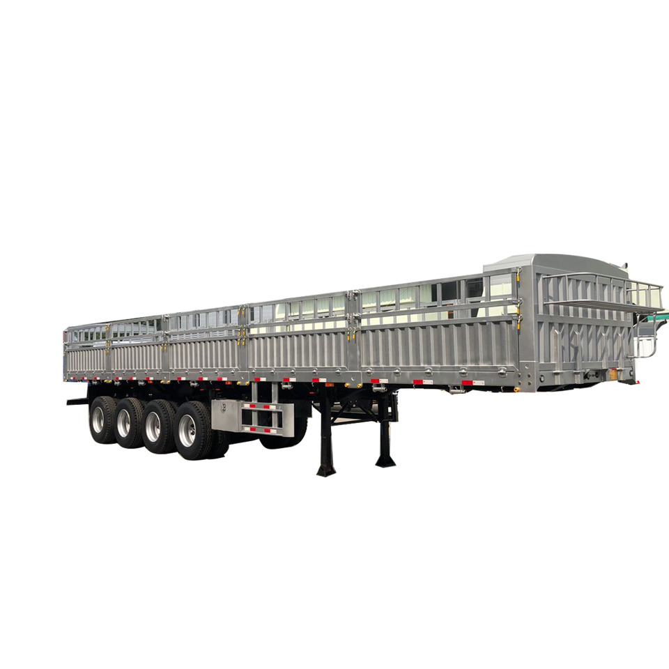 Semi-remorque Zhongtong Sinotruk Plateau semi ridelles détouré